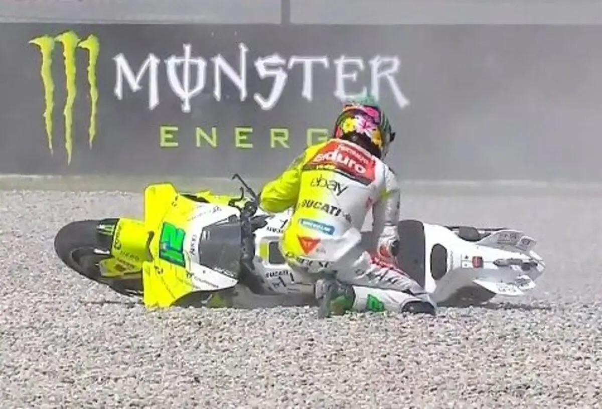 morbidelli crash sanction motogp catalunya