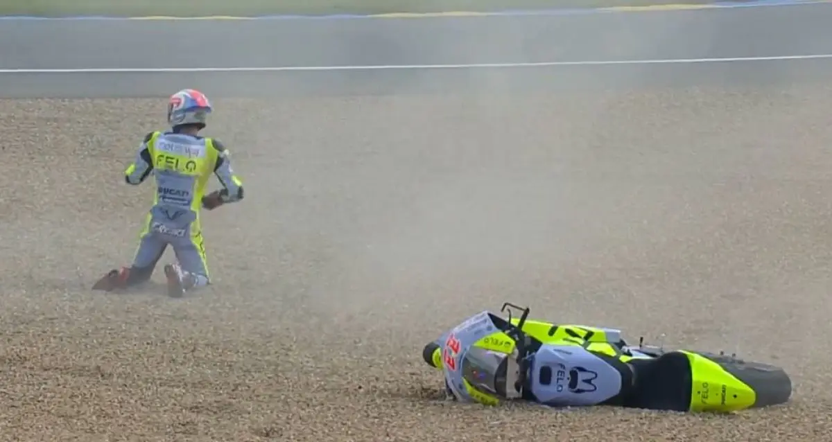 motoe ferrari crash gara1 le mans