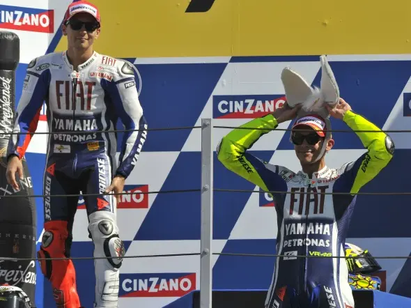 motogp podium misano 2009