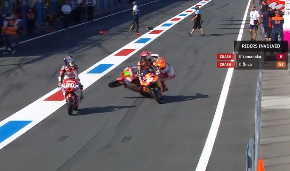 oncu yamanaka crash moto3 assen