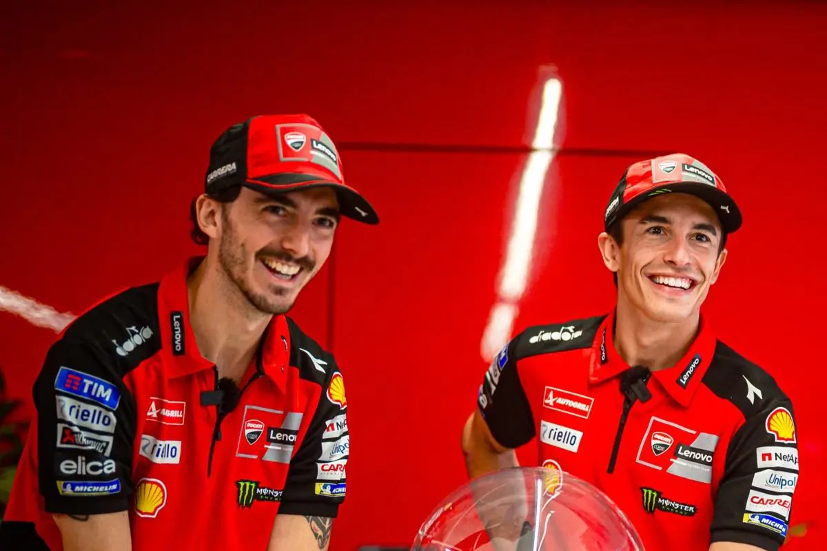 pecco bagnaia e marc marquez