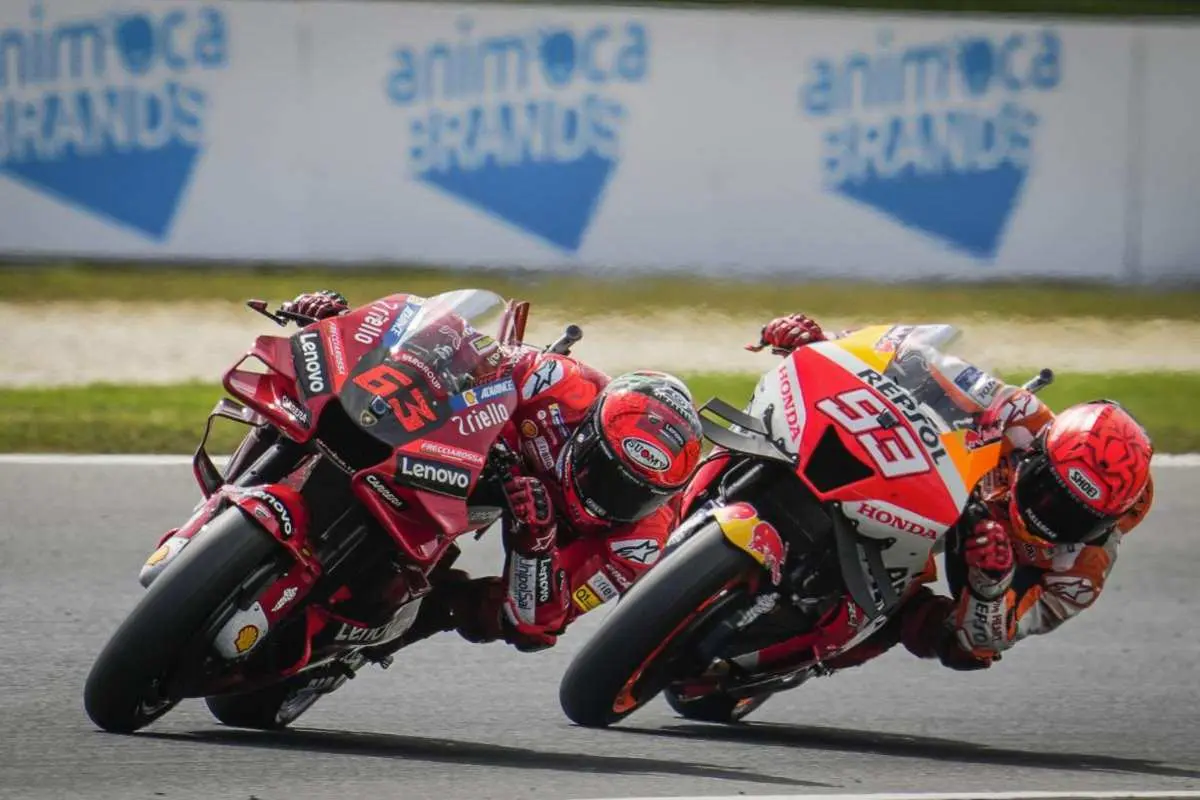 pecco bagnaia e marc marquez