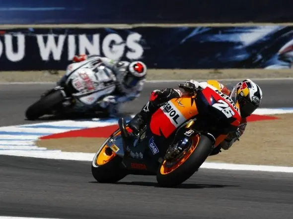 pedrosa lorenzo battle lagunaseca 2010