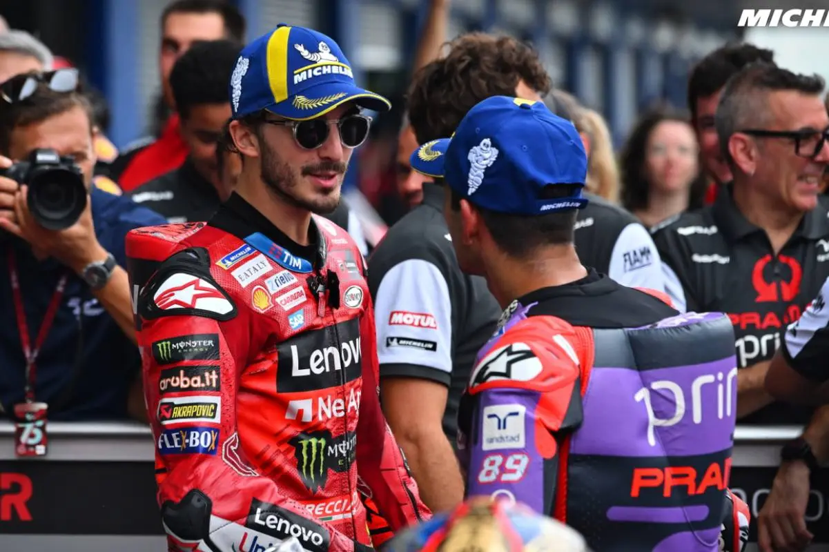 pewcco bagnaia jorge martin