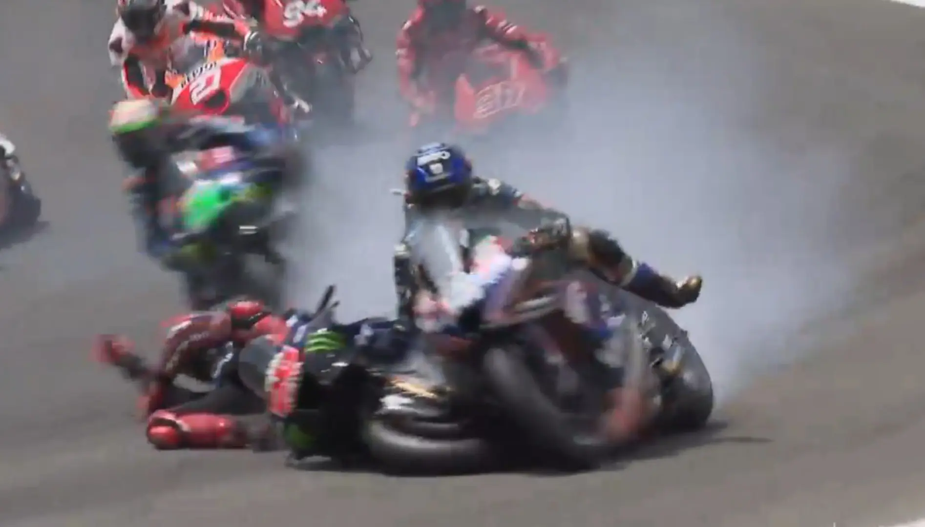 quartararo oliveira motogp crash gp jerez