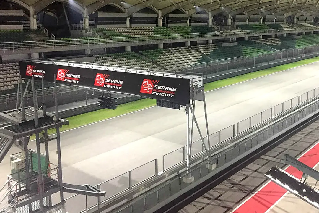 sepang circuit grandstand night