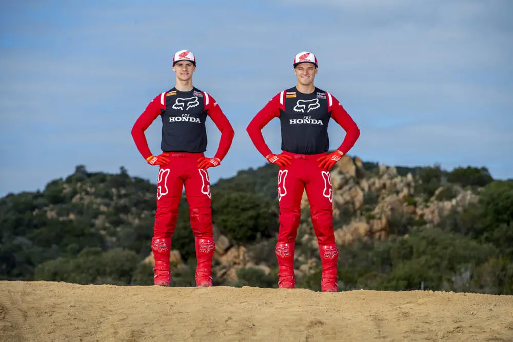 team hrc tim gajser and mitch evans