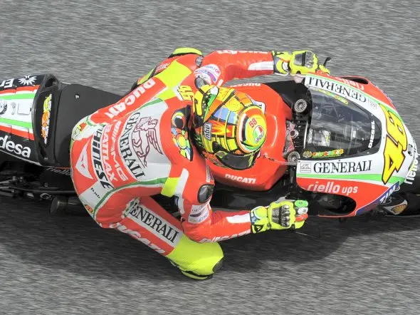 vale rossi test aragon