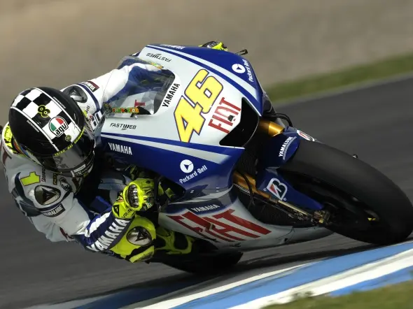 valentino rossi action irta test jerez 2009