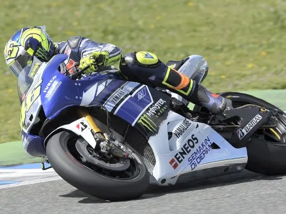 valentino rossi action jerez irta test