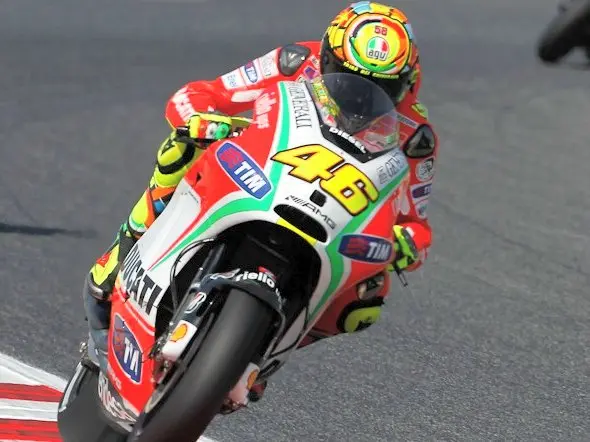 valentino rossi fp2 barcellona