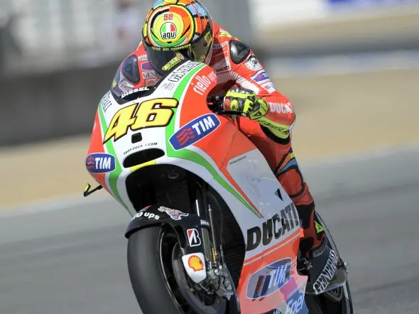 valentino rossi friday laguna seca 2012