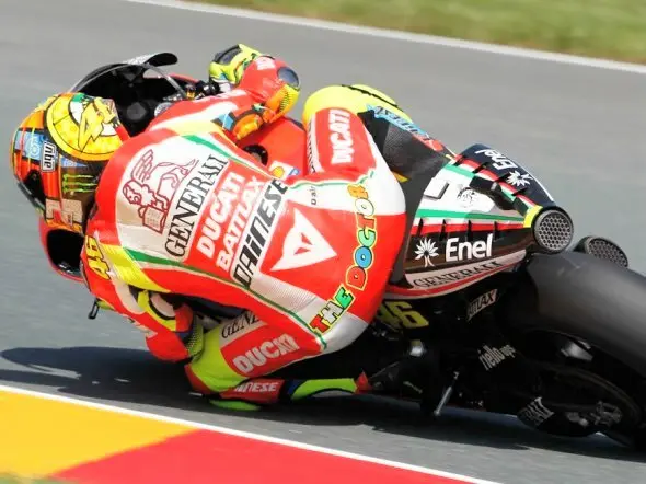 valentino rossi friday sachsenring 2012