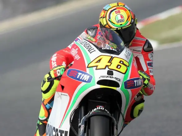 valentino rossi gara barcellona gp 2012