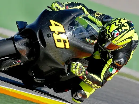valentino rossi motogp test valencia 2010 day2