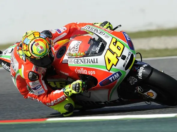 valentino rossi qualifiche barcellona 2012