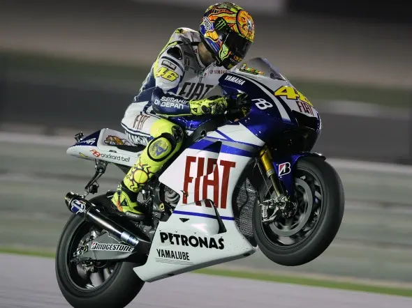 valentino rossi qualifiche losail qatar motogp 2010