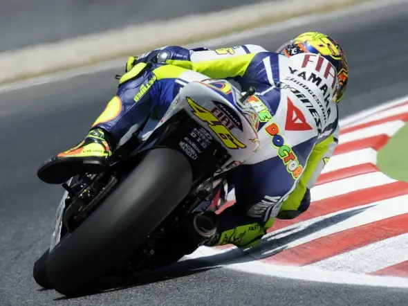 valentino rossi qualifying barcellona 2009
