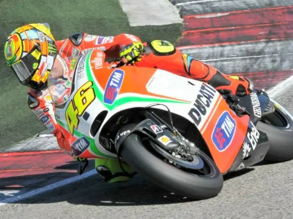 valentino rossi test misano motogp 2012