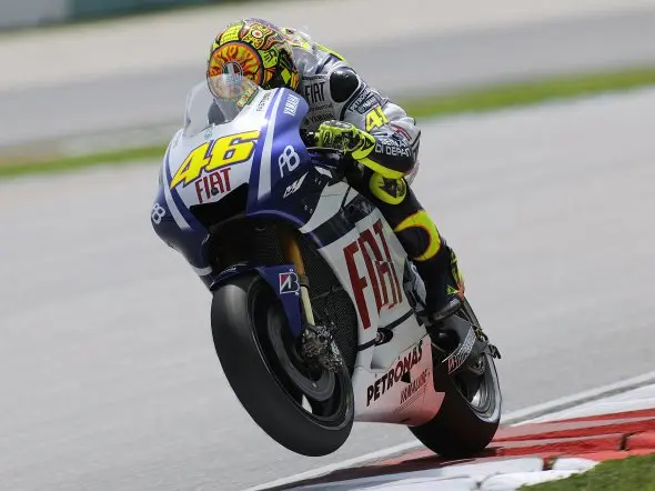 valentino rossi warmup sepang 2010