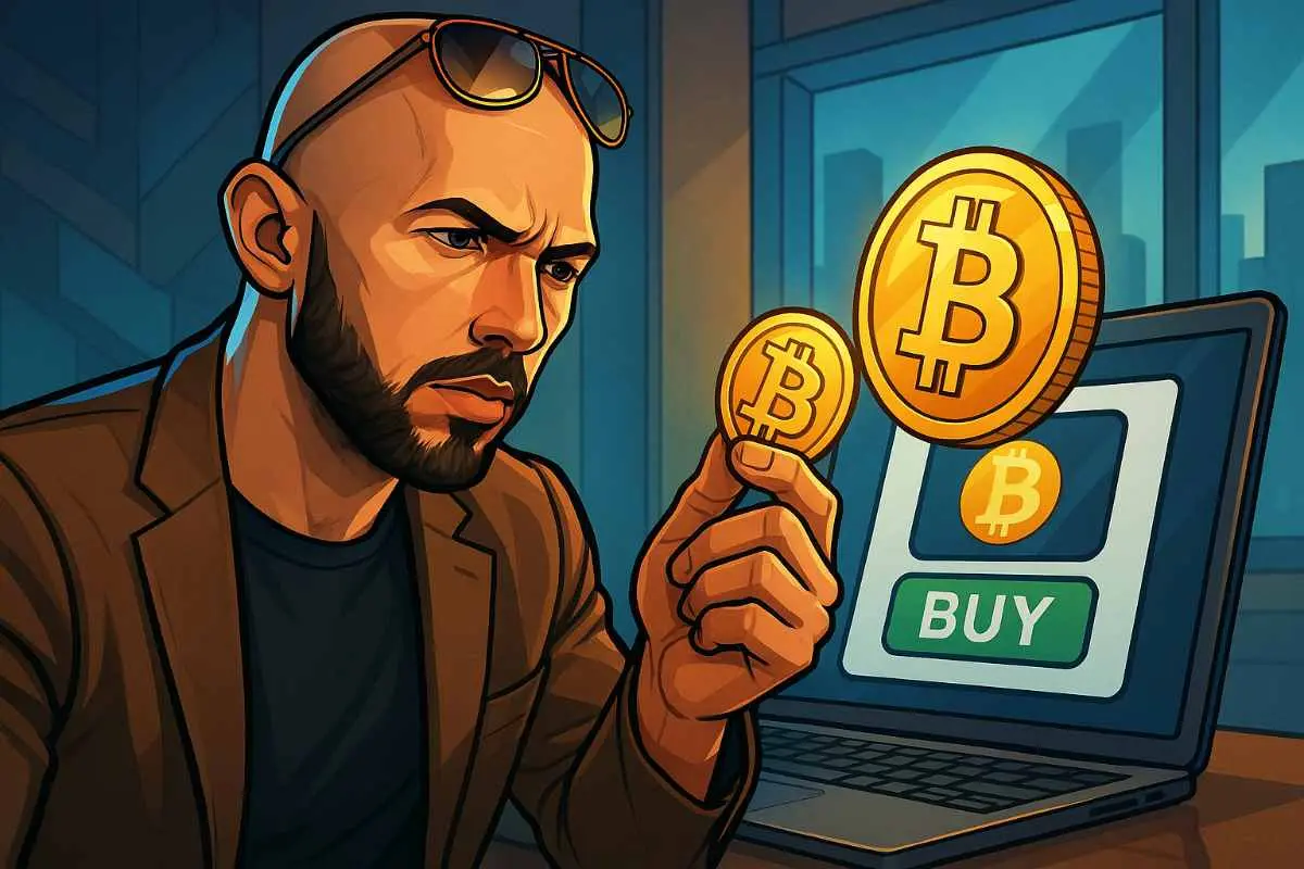 Andrew Tate koopt Bitcoin