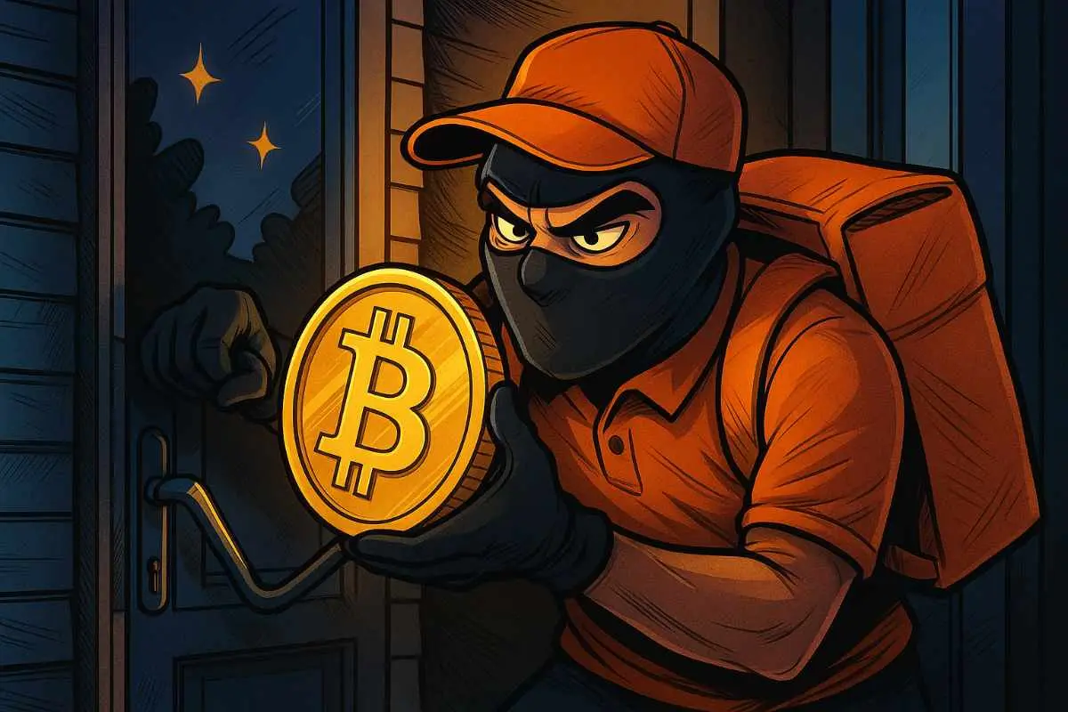 Nep bezorger steelt Bitcoin in overval