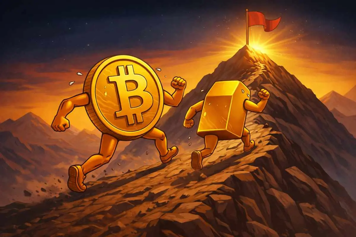 Bitcoin vs goud koers