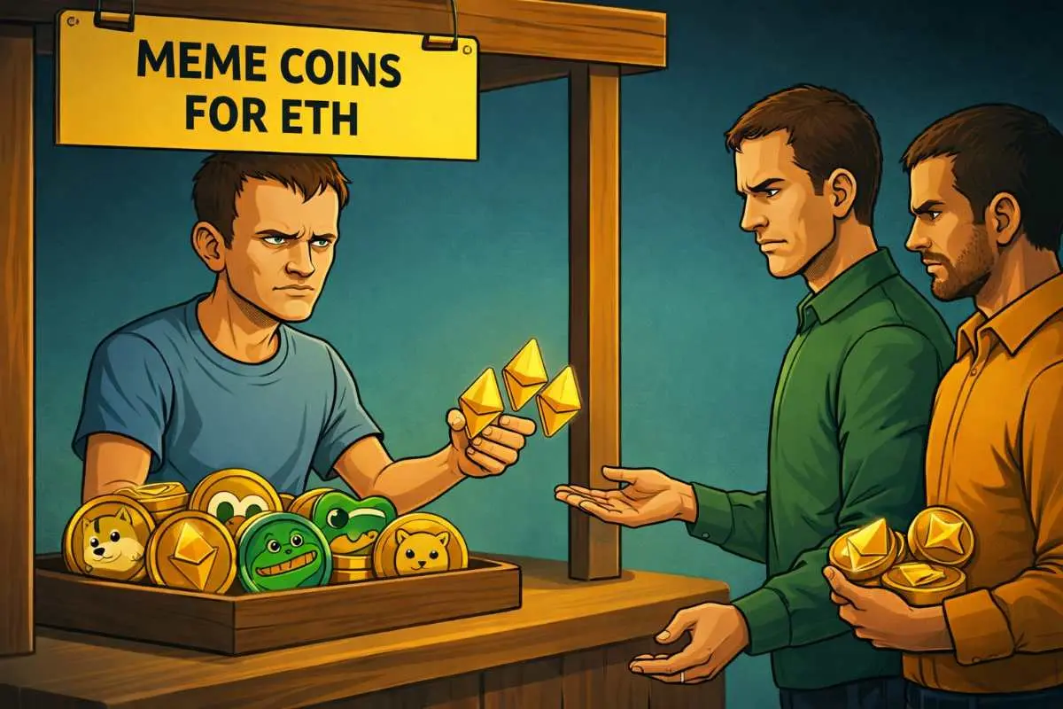 Vitalik Buterin memecoins verkopen