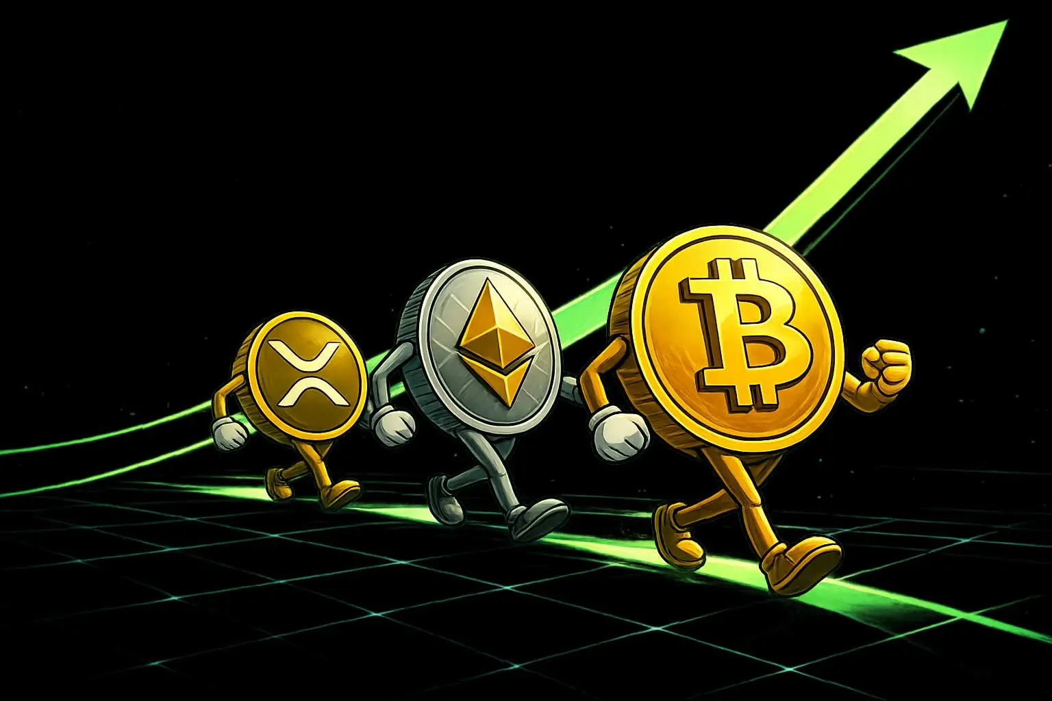 XRP, BTC, ETH