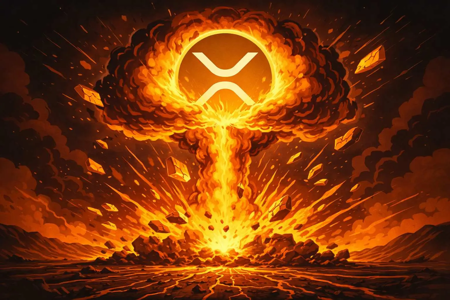 XRP koers die explodeert