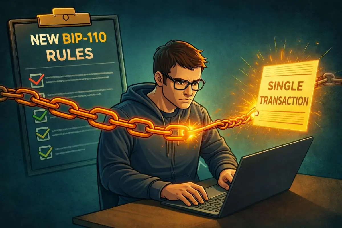 Bitcoin-blockchain gekraakt BIP-110