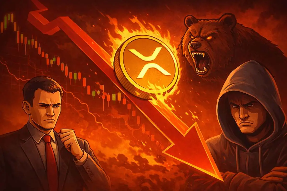 XRP koers bearish
