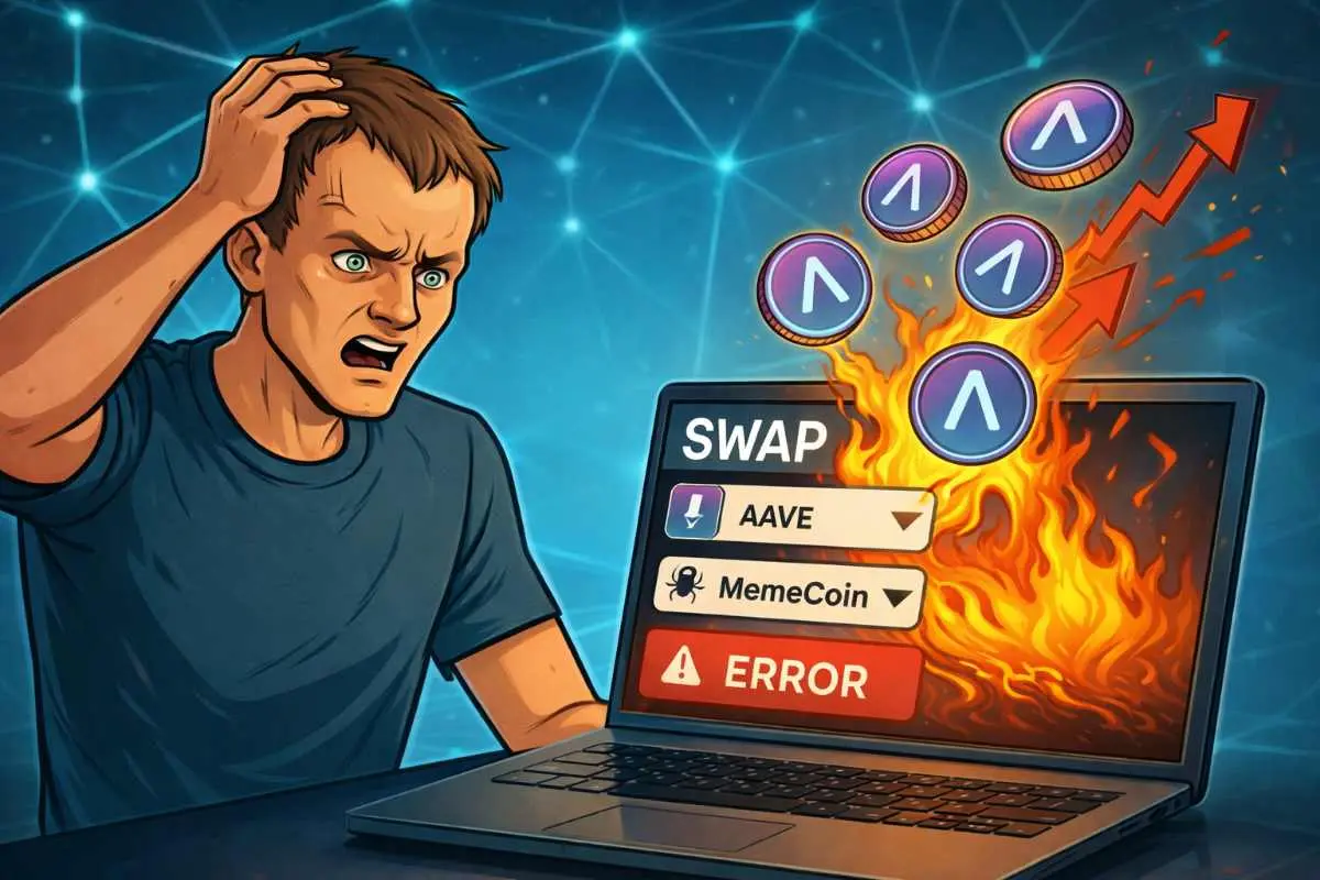 AAVE DeFi-swap geld verloren