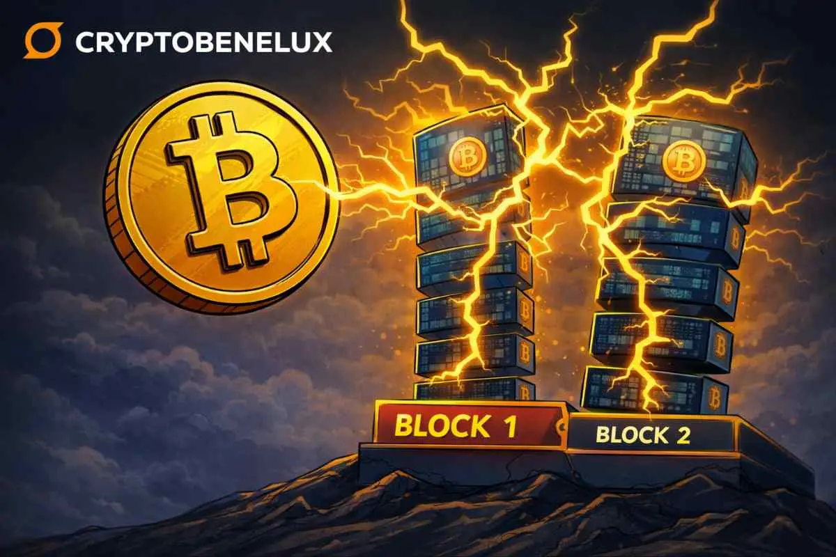 Bitcoin netwerk reorg blocks