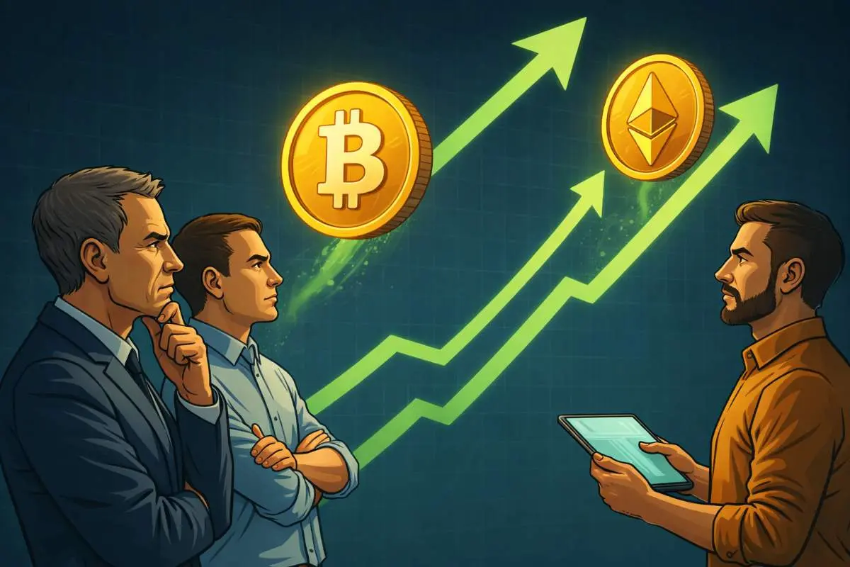 Bitcoin en Ethereum stijgen