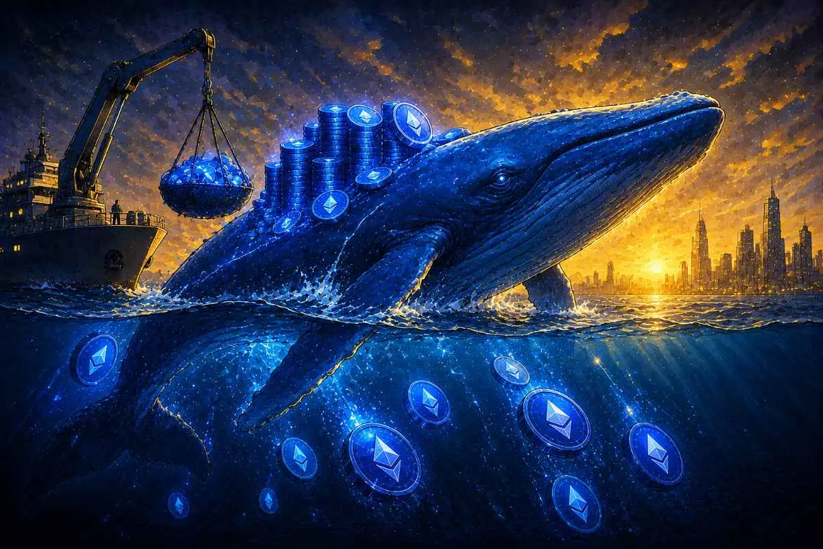 Ethereum-whale verplaatst