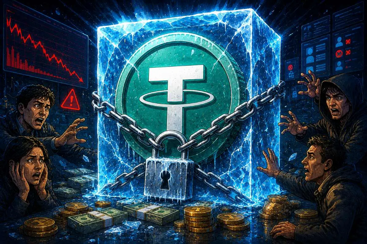 Tether USDT bevroren