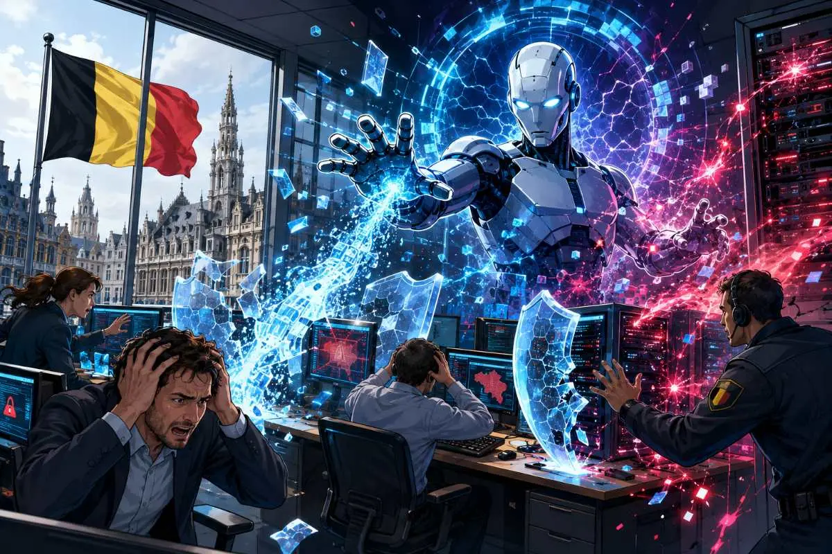 AI België cyberaanval crypto