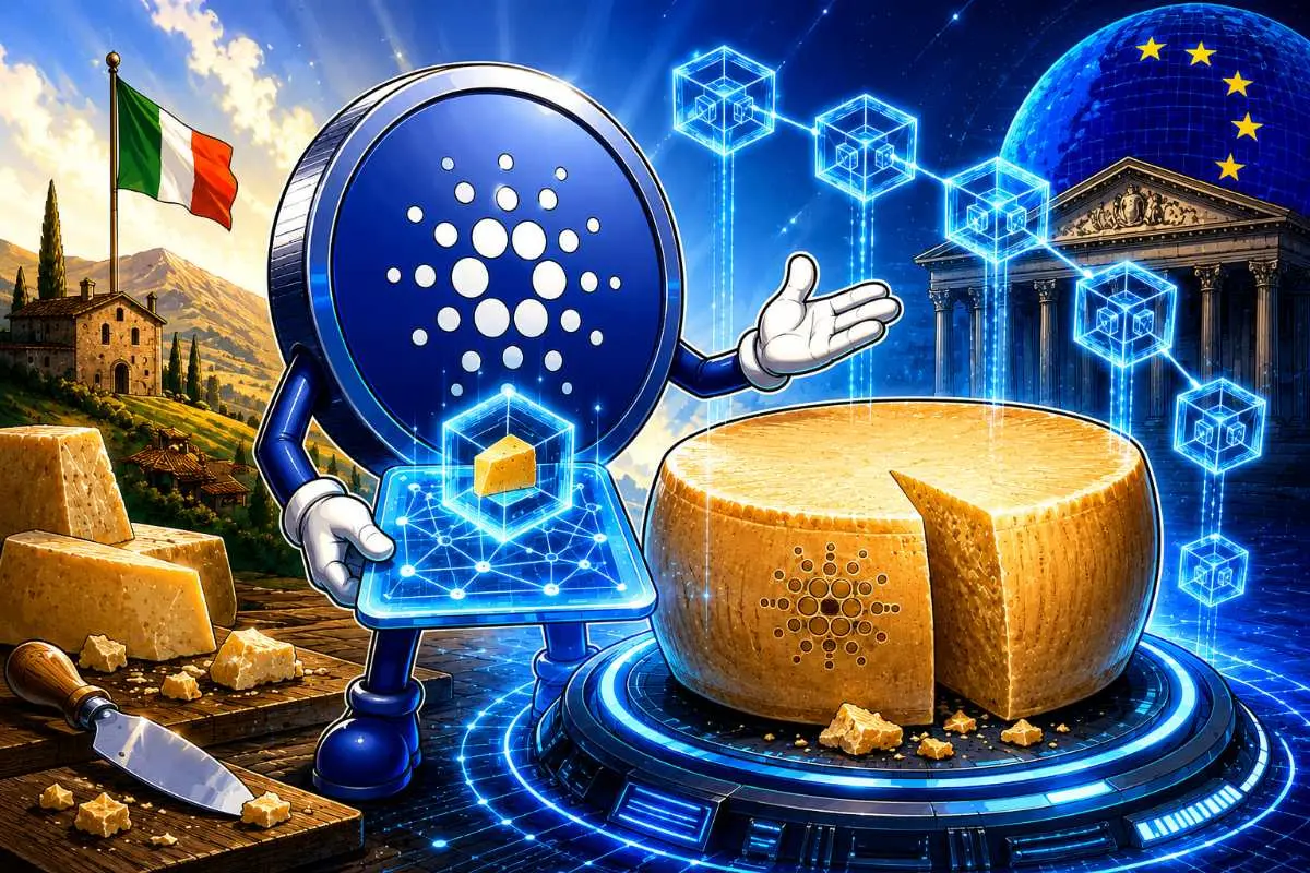 Cardano blockchain parmezaanse kaas