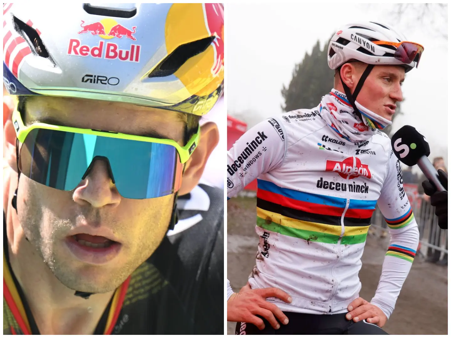 Wout van Aert and Mathieu van der Poel during the 2025 season