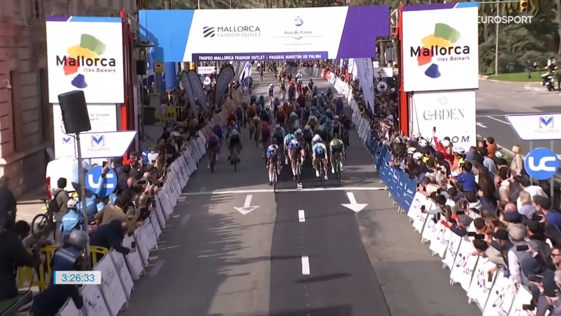 Arne Marit sprinting to victory at the 2026 Trofeo Palma