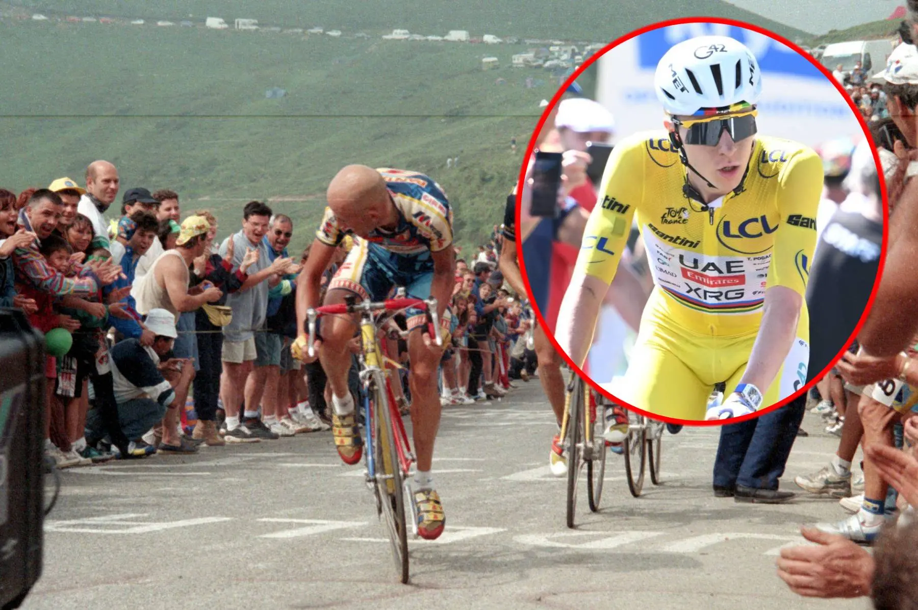Collage_TadejPogacarMarcoPantani