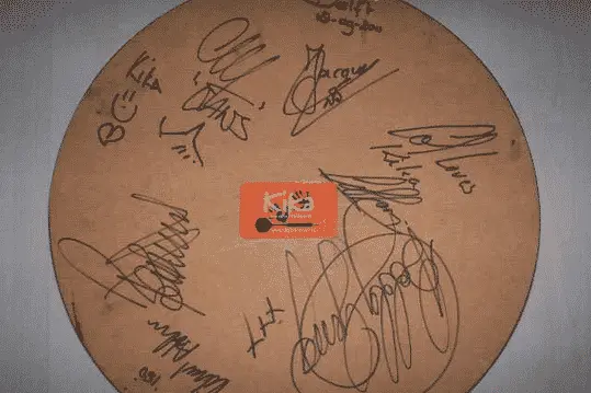 Gesigneerd dartsbord