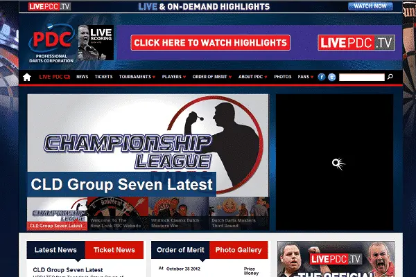 PDC website