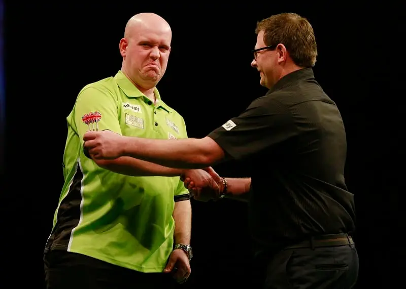 Van Gerwen en Wade
