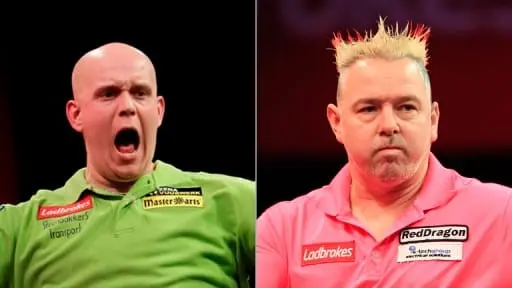 van Gerwen en Wright