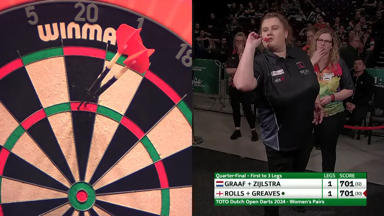toto dutch open darts 2024 day 1 7 33 35 screenshot