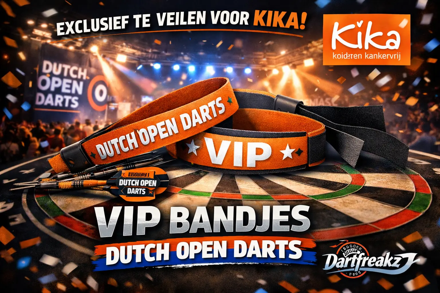 KIKA-veiling VIP-tickets Dutch Open Darts 2026
