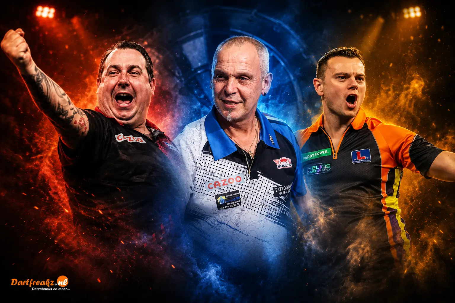Jeffreyde graaf Kim Huybrechts en Mario vandenbogaerde