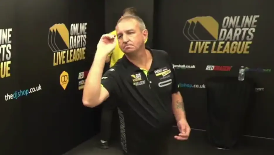 2021 08 28 00 09 17 Online Darts Live League on Twitter  THE MAGIC 9️⃣ LEG FROM @TheRichBurnett 🔥�